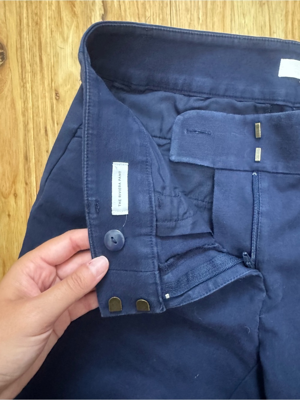 LOFT Navy Riviera Pant - Picture 5 of 8